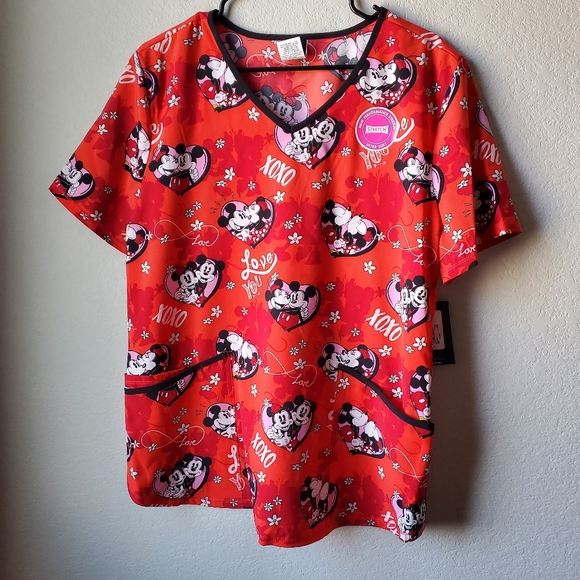 New Disney Mickey and Minnie scrub top - Picture 16 of 16